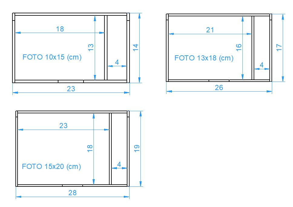 Scatola porta foto in legno tinta noce con vano USB – perfetta per foto e regali